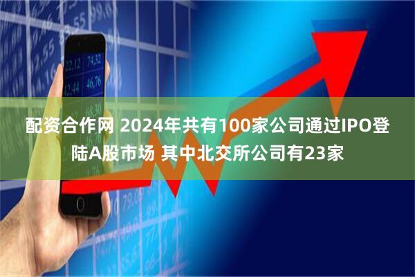 配资合作网 2024年共有100家公司通过IPO登陆A股市场 其中北交所公司有23家
