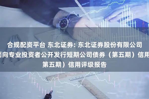 合规配资平台 东北证券: 东北证券股份有限公司2025年面向专业投资者公开发行短期公司债券(第五期)信用评级报告